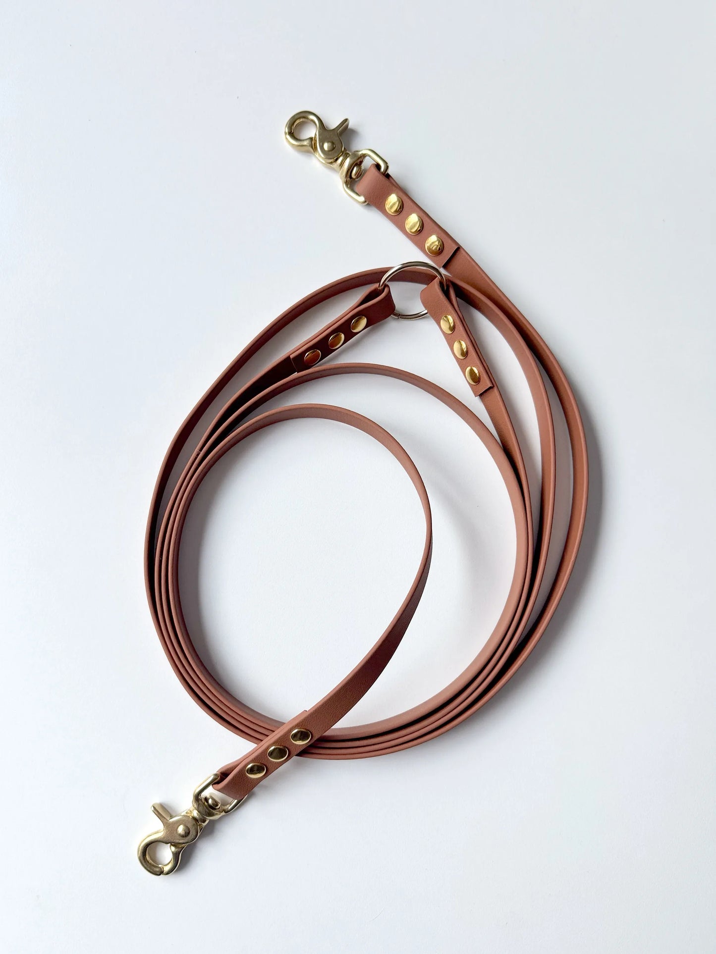 Smycz Biothane hands-free 16 mm, 3 m, Jasny brąz