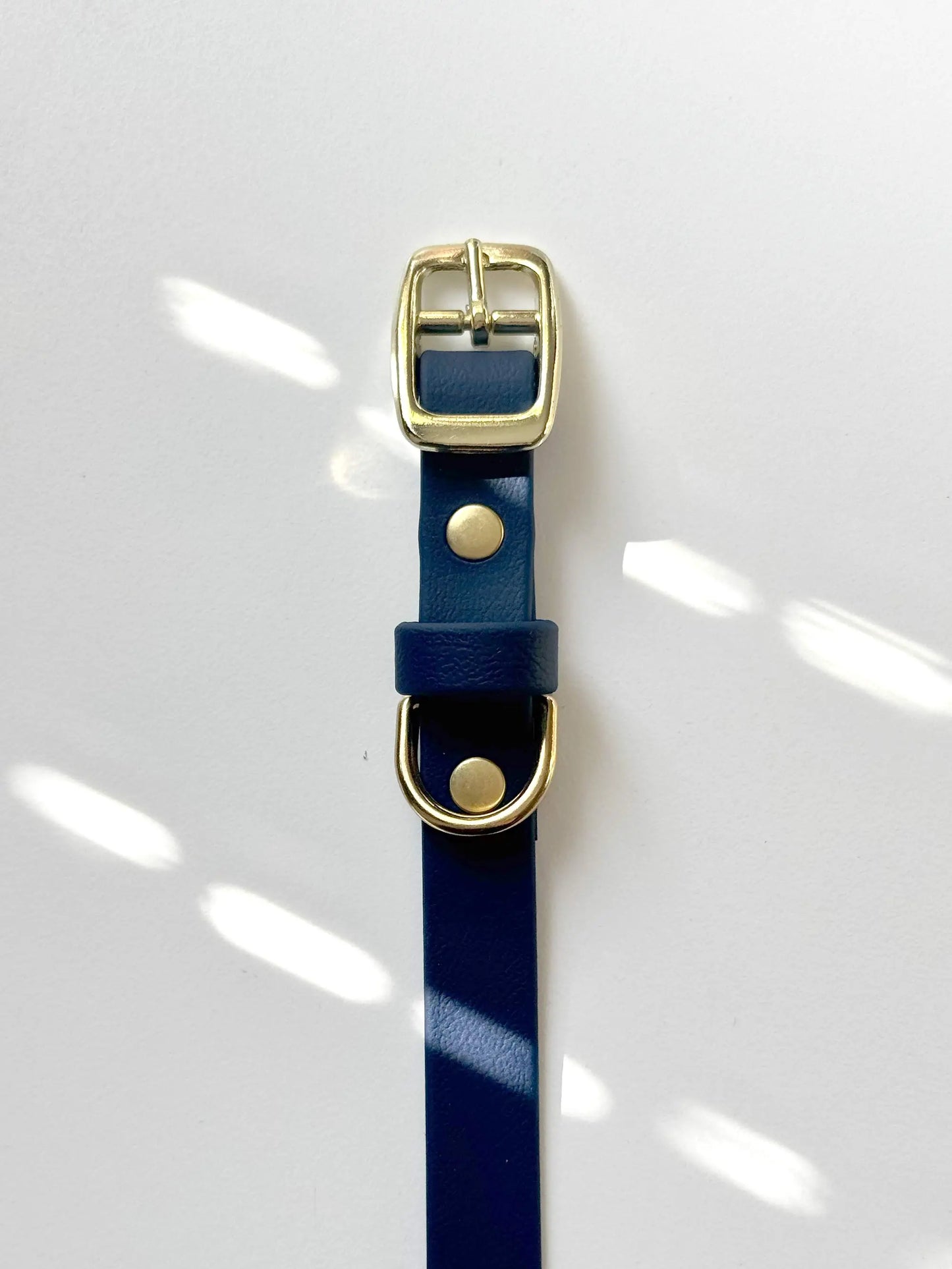 Obroża z Biothane dla psa z klamrą, Granatowa