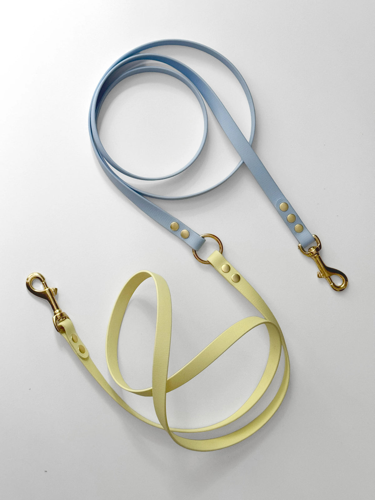 Smycz BioThane® Hands-free, dwukolorwa, Pastelowy żółty i błękit, 3 m, 16 mm