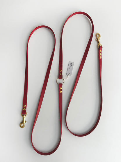 Smycz BioThane® Hands-free, Czerwona