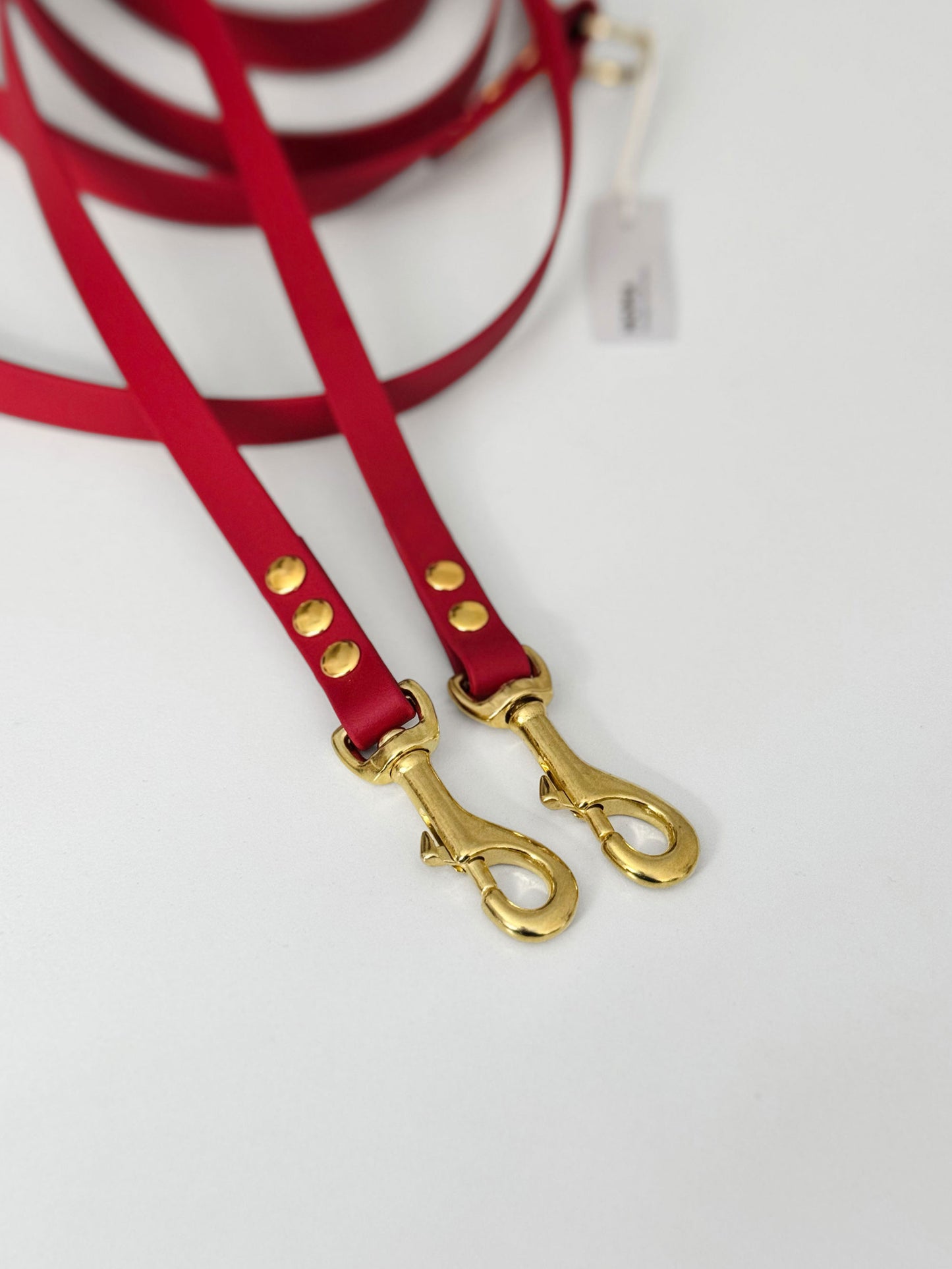 Smycz BioThane® Hands-free Czerwona