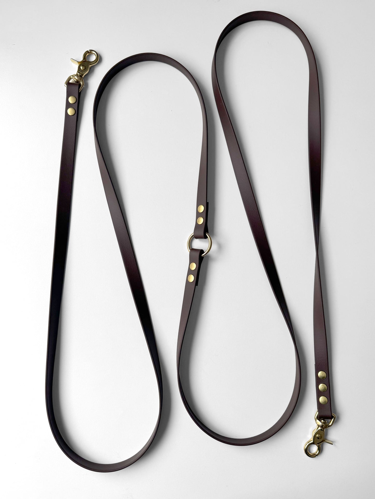 Smycz BioThane® Hands-free, Ciemny brąz