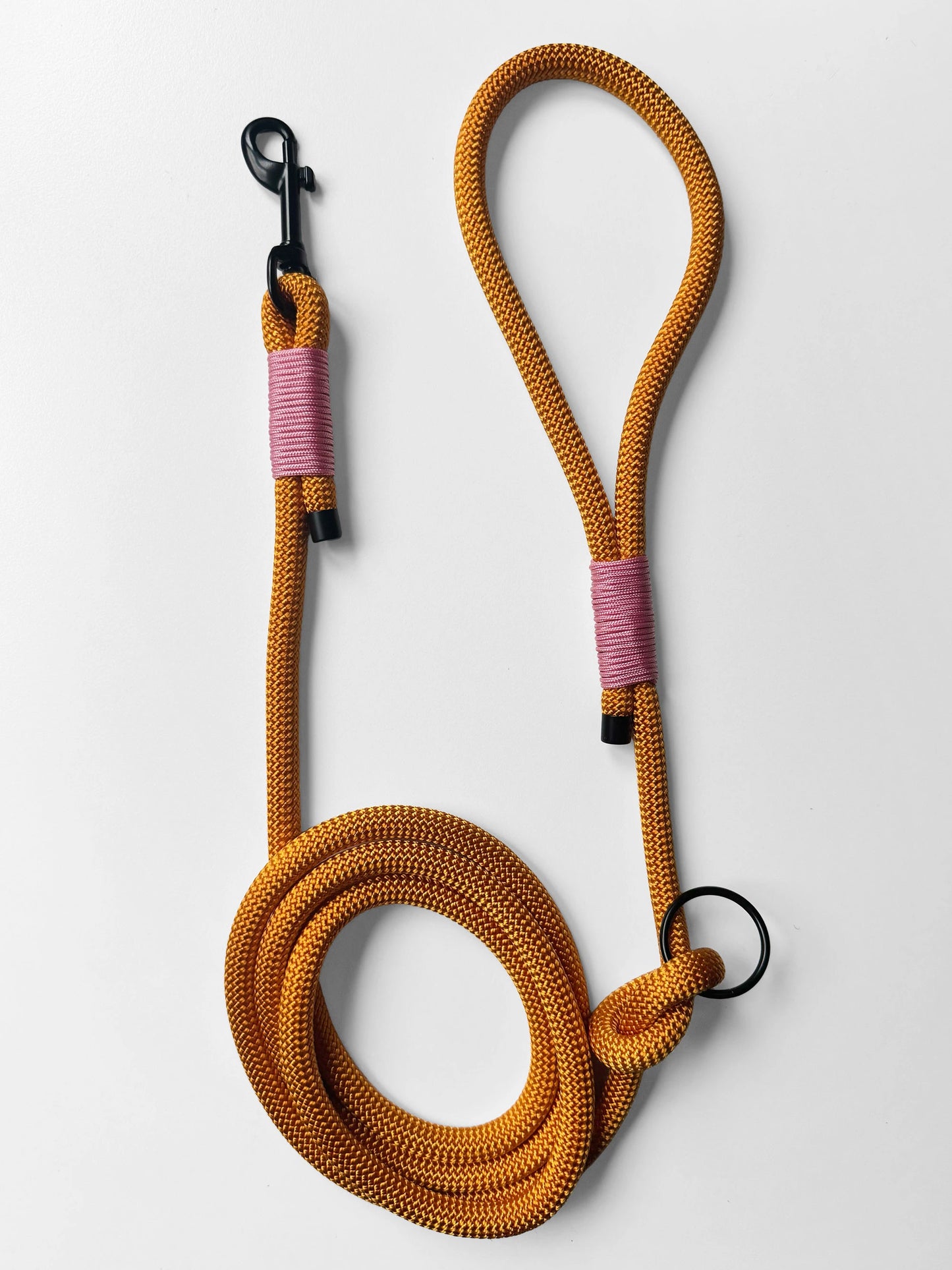 Smycz linowa 10 mm, 1.9 m, żółta