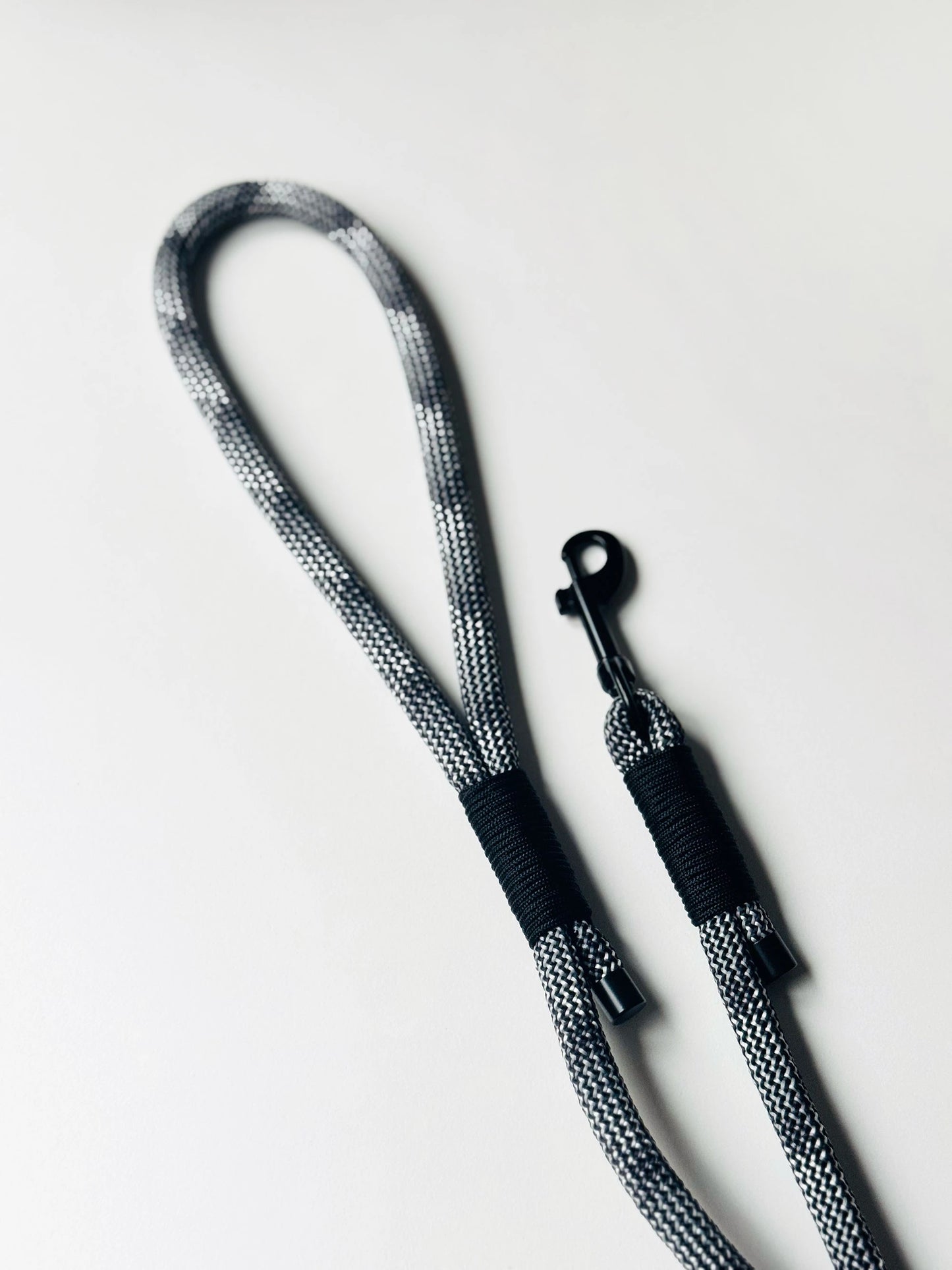 Smycz linowa 10 mm, 1.4 m, szary mix