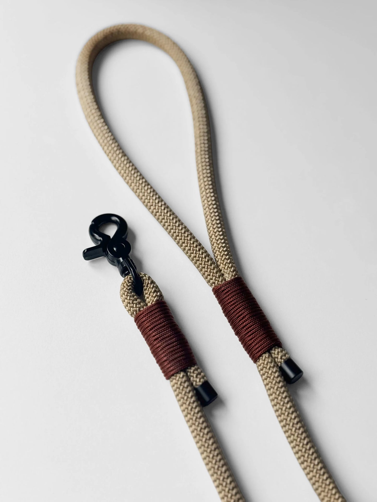 Smycz linowa 10 mm, 2.8 m, jasny brąz