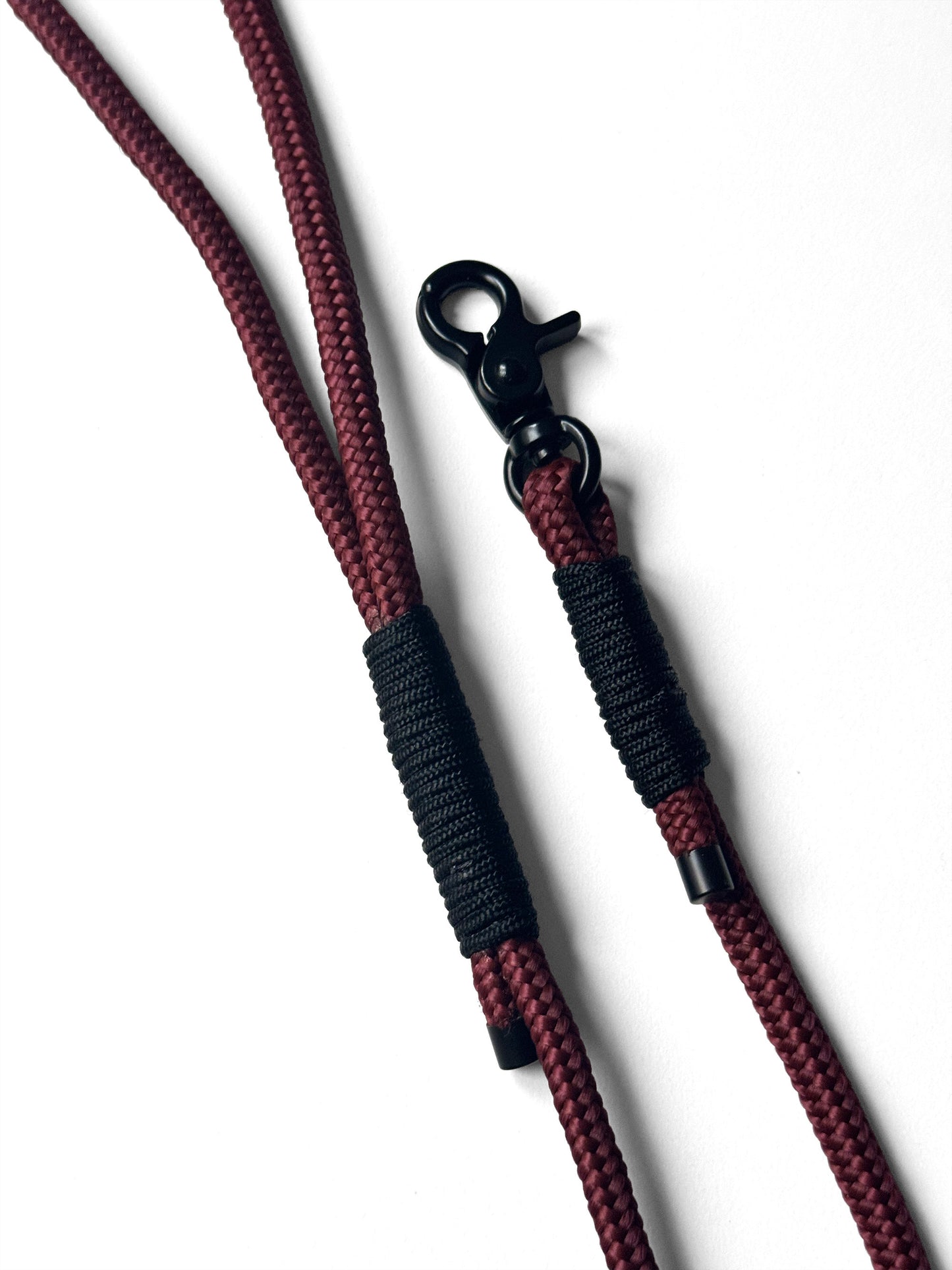 Smycz linowa miejska 6 mm, 1.6 m, ciemny brąz