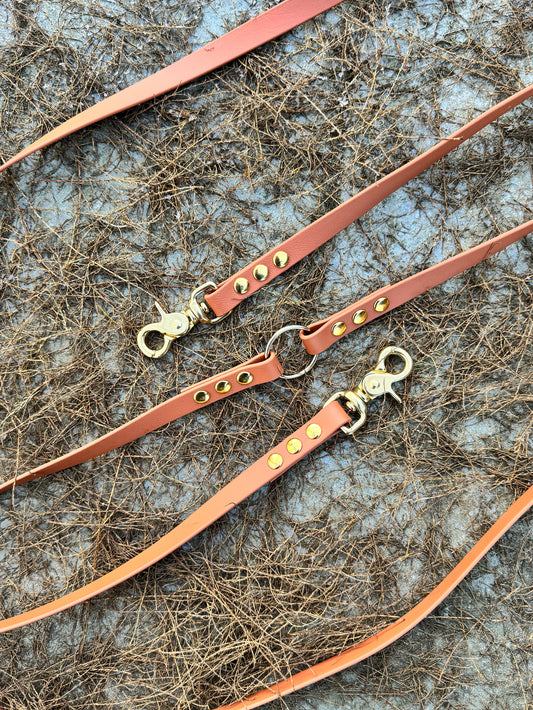 Smycz Biothane hands-free 16 mm, 3 m, Jasny brąz