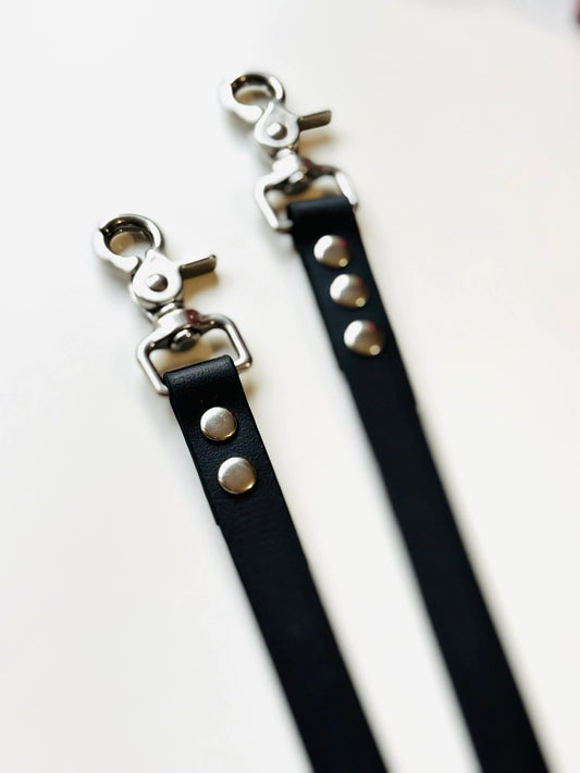 Smycz BioThane® Hands-free, Czarna, 3 m, 19 mm