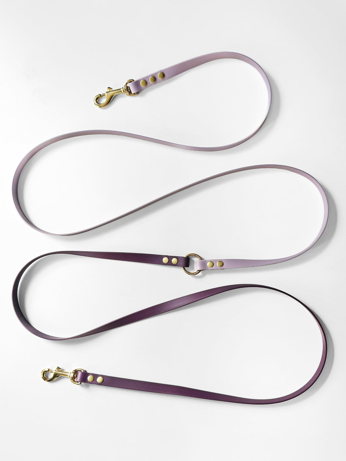 Smycz BioThane® Hands-free, Ciemny Fiolet i Pastelowy Fiolet