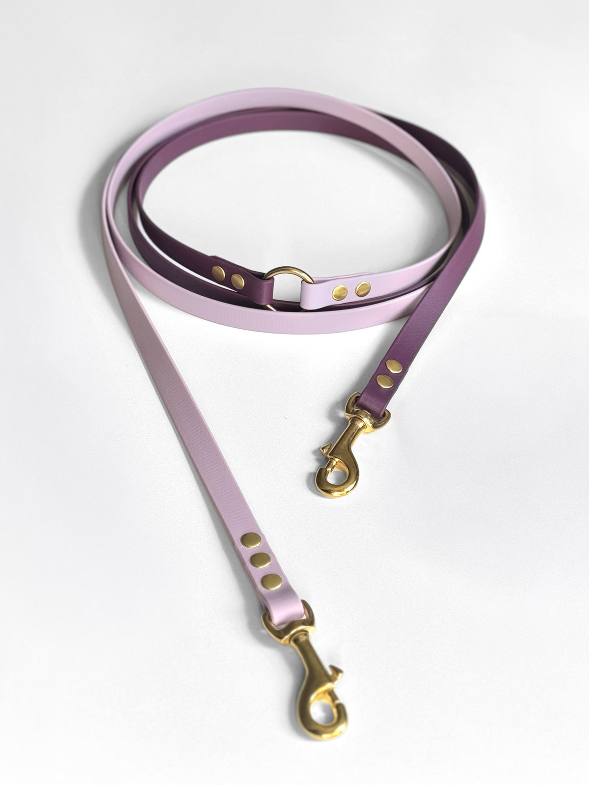 Smycz BioThane® Hands-free, Ciemny Fiolet i Pastelowy Fiolet