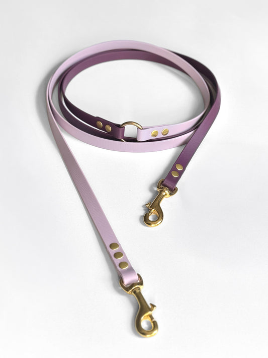 Smycz BioThane® Hands-free, Ciemny Fiolet i Pastelowy Fiolet