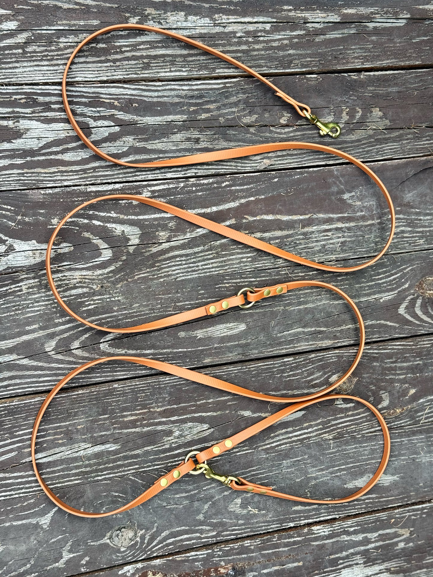 Smycz BioThane® Hands-free z rączką, Jasny brąz, 2.9 m, 9 mm