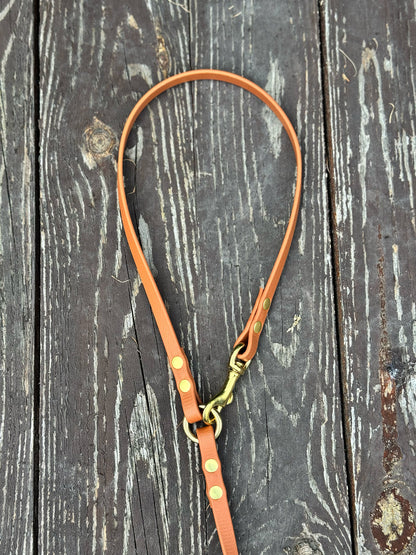 Smycz BioThane® Hands-free z rączką, Jasny brąz, 2.9 m, 9 mm
