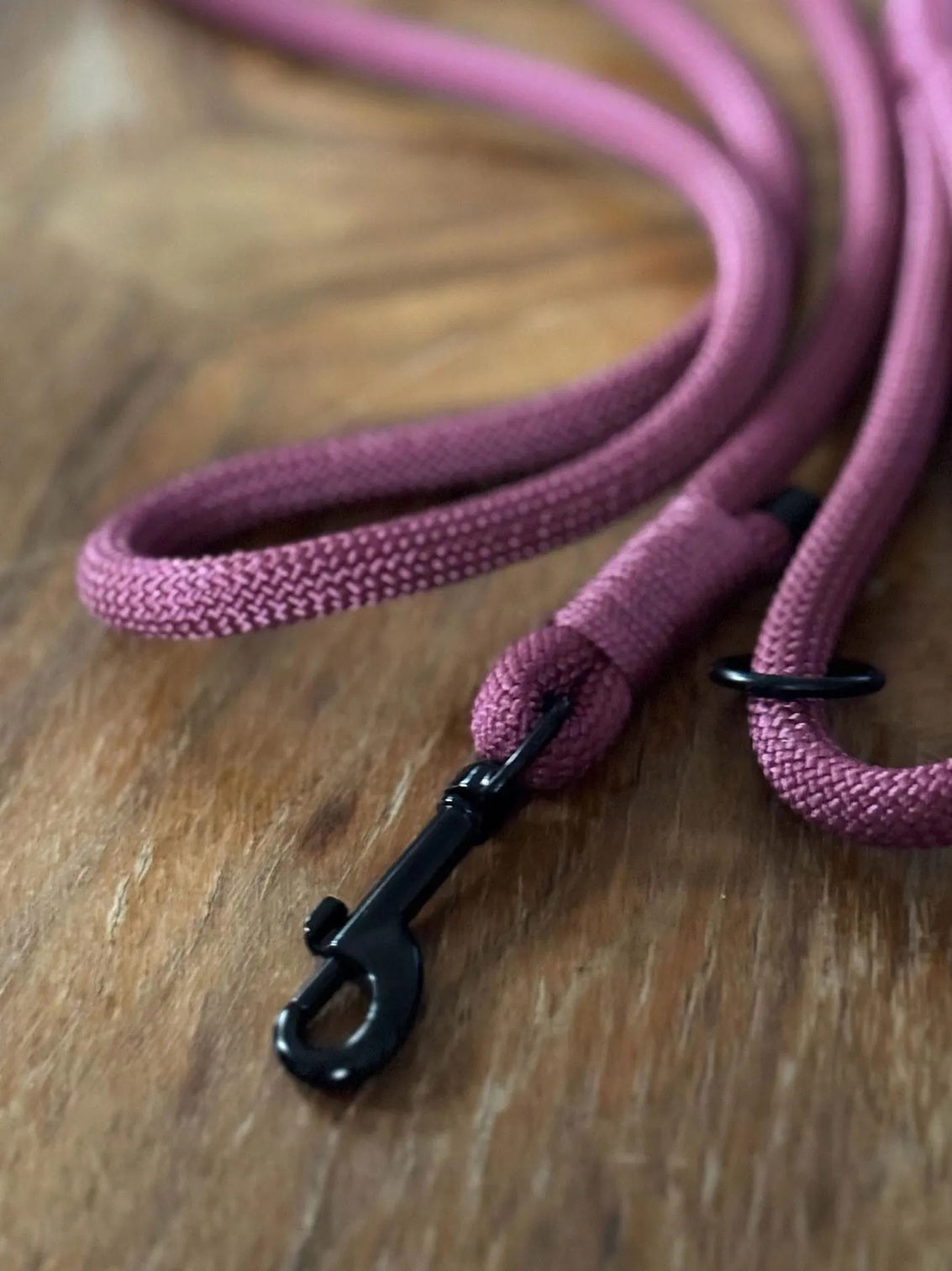 Smycz linowa 10 mm, 2 m, bakłażanowa/oberżynowa