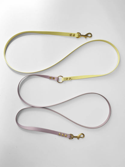 Smycz BioThane® Hands-free, dwukolorwa, Pastelowy żółty i fiolet, 3 m, 16 mm